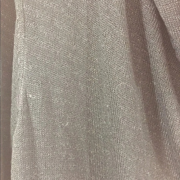 DKNY Women Cowl Neck Sweater Metallic Black Silver Large Long Sleeve - Picture 11 of 11